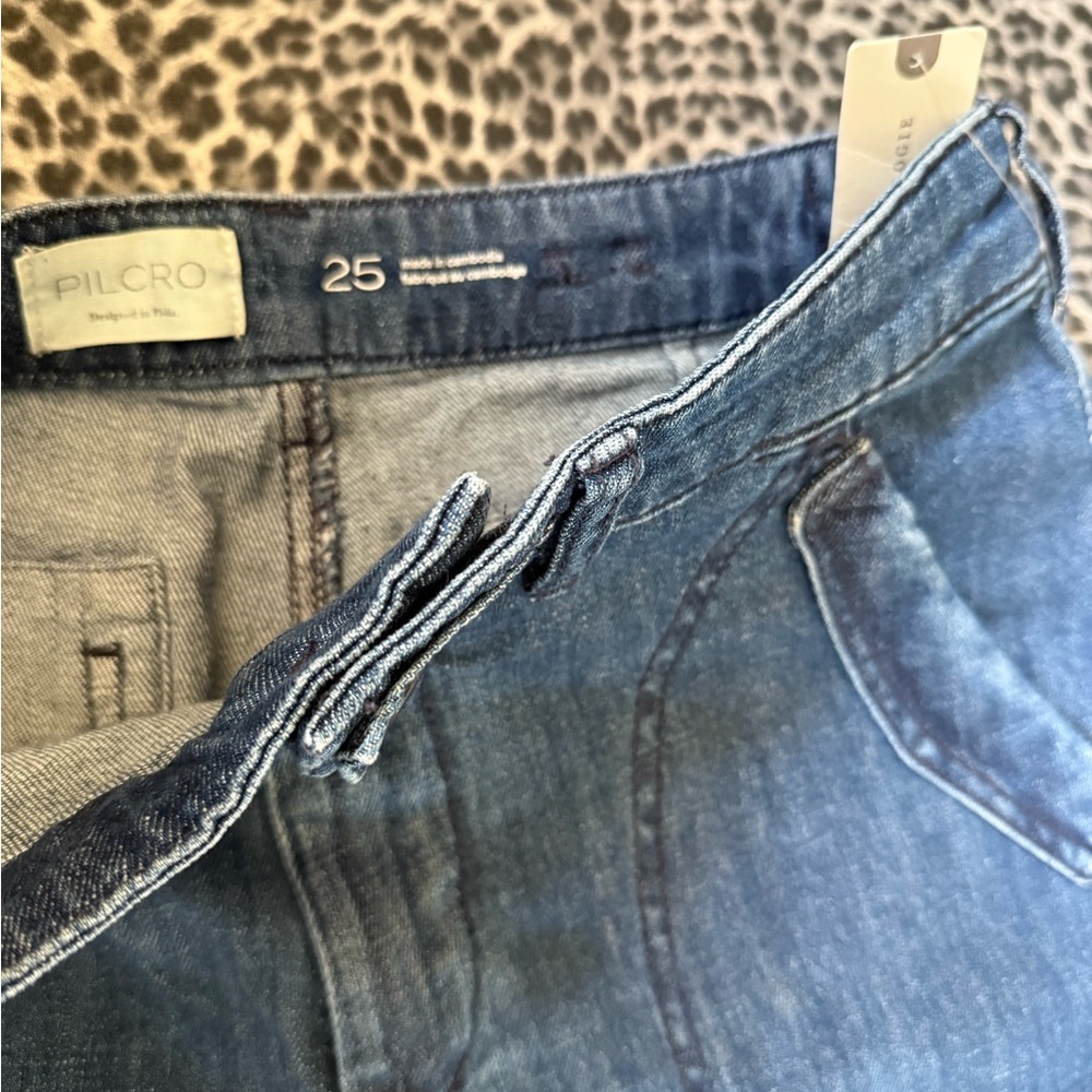 Anthropologie Wide-Leg Denim Jeans in Blue - Picture 12 of 14